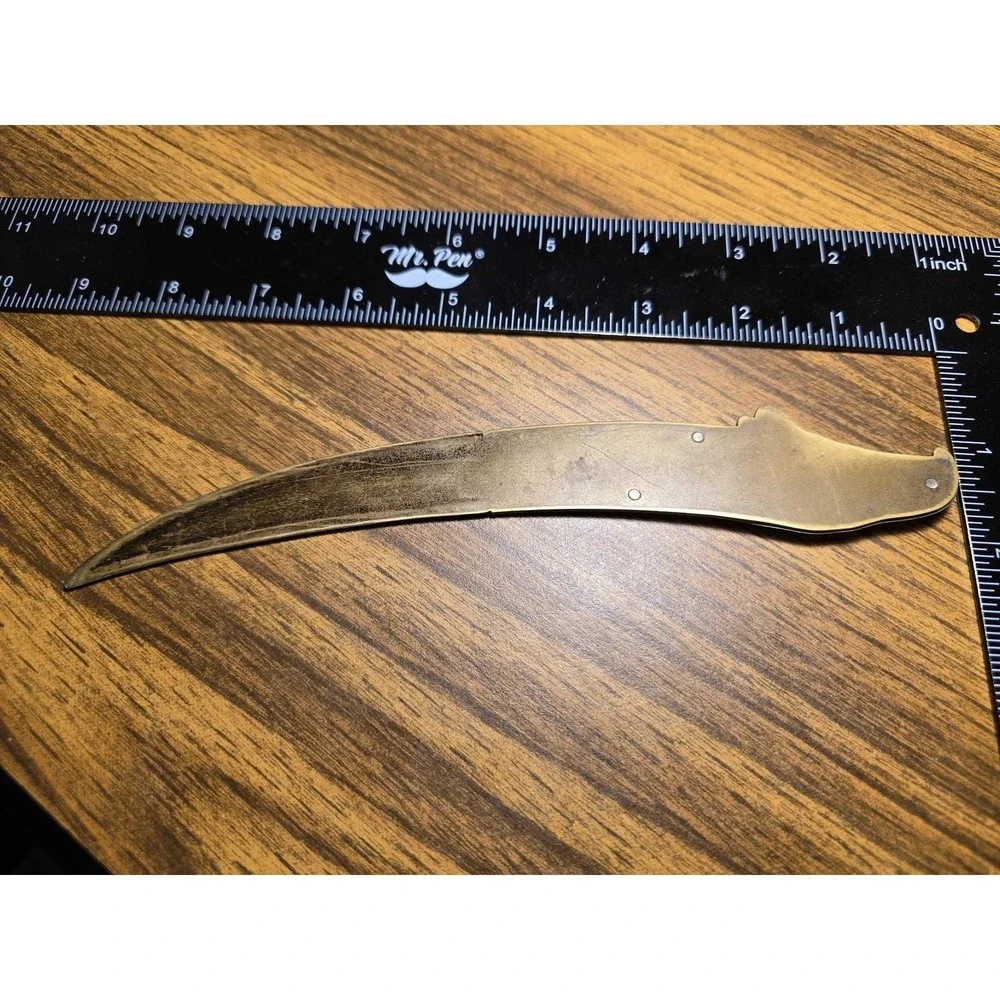 Vintage Thos. Walpole Eagle Head Brass Letter Opener Desk Accessory
